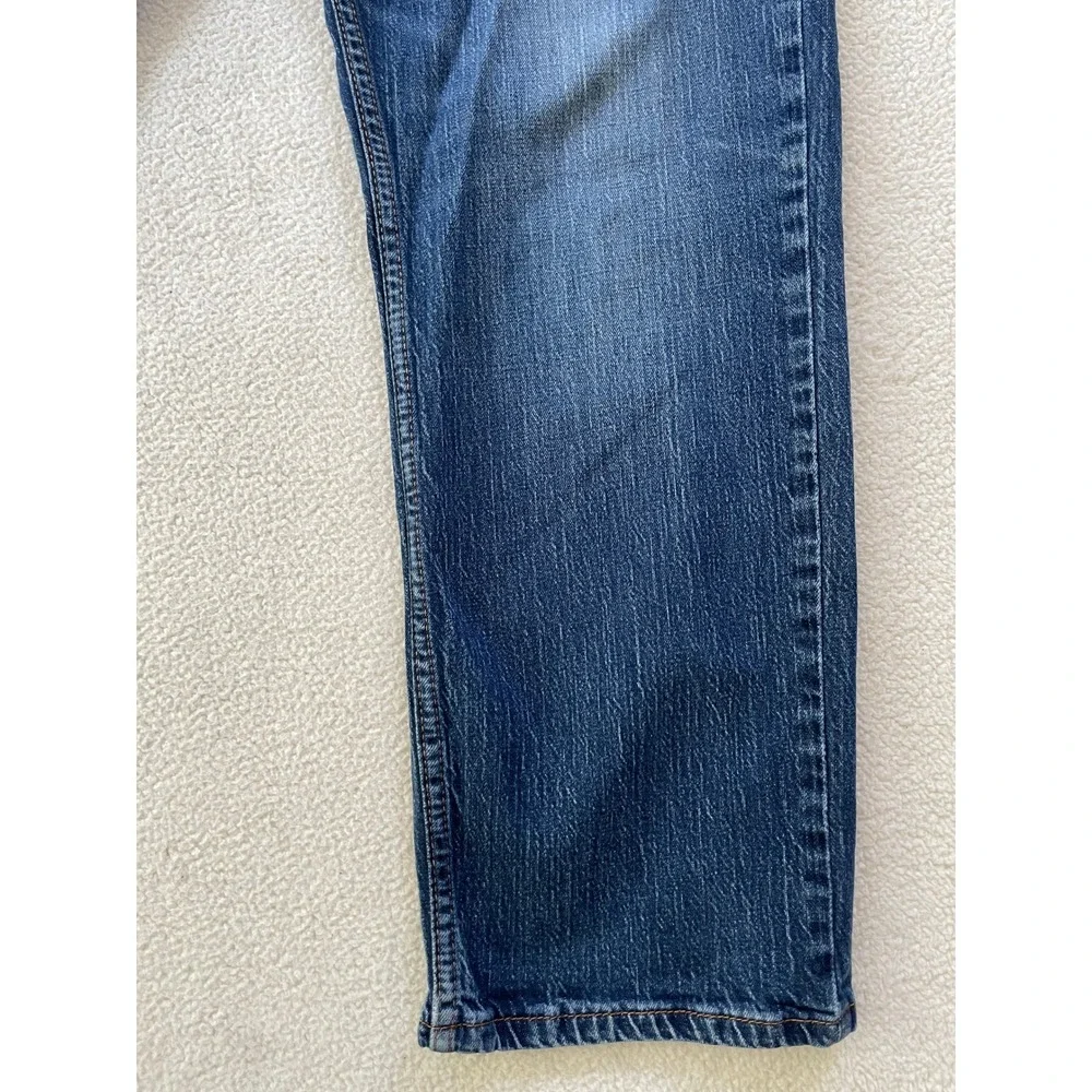 Hemmed Levi's Mens 40 x 27 559 Relaxed Straight Jeans Blue Medium Wash Denim